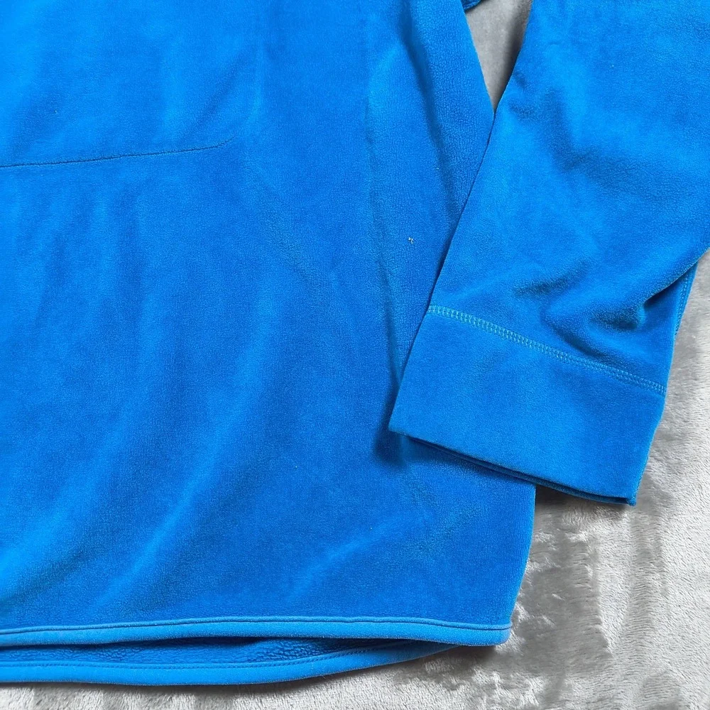 Vintage Polo Sport Sweatshirt Mens XL‎ Blue Fleece Quarter Zip Pullover Polartec